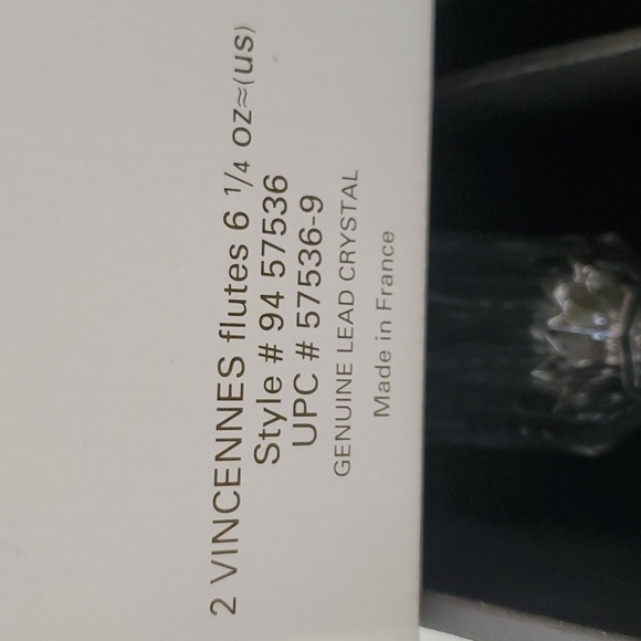 NIB J.G Durand Cristal France Vincennes Lead Crystal Flutes - Picture 6 of 13